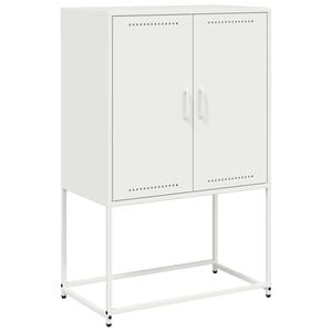 vidaXL Aparador alto 68,5x38,5x107 cm a&ccedil;o branco