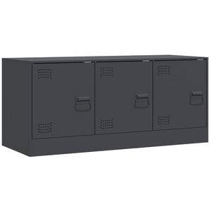 vidaXL M&oacute;vel de TV 99x39x44 cm a&ccedil;o antracite