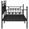 vidaXL Estrutura de cama de dia Preto 107 x 203 cm A&ccedil;o
