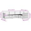 vidaXL Conjunto de Sof&aacute;s para Exterior 4 pcs Natural
