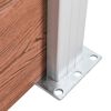 vidaXL Painel de veda&ccedil;&atilde;o para jardim 872x106 cm WPC castanho
