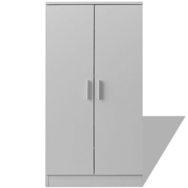 vidaXL Sapateira 7 prateleiras branco