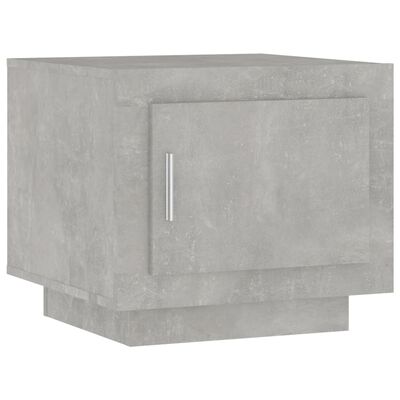 vidaXL Mesa de centro 51x50x45 cm madeira processada cinza cimento