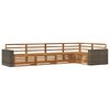 vidaXL Conjunto de Sof&aacute;s para Exterior 5 pcs Natural