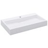 vidaXL Lavat&oacute;rio 80x46x11 cm mineral/m&aacute;rmore fundido branco