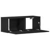 vidaXL Gabinete para TV 2 pcs Carvalho Preto 80 x 30 x 30 cm