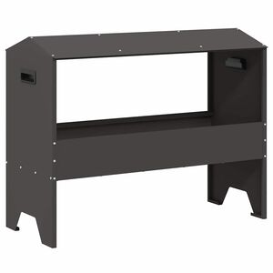 vidaXL Trincheira para Alimenta&ccedil;&atilde;o de Gado Preto 79 x 35 x 62 cm 15 kg