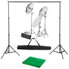 vidaXL Kit de est&uacute;dio fotogr&aacute;fico com conjunto de ilumina&ccedil;&atilde;o e fundo