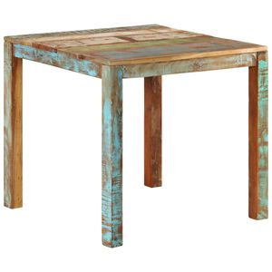 vidaXL Mesa de jantar 82x80x76 cm madeira recuperada maci&ccedil;a