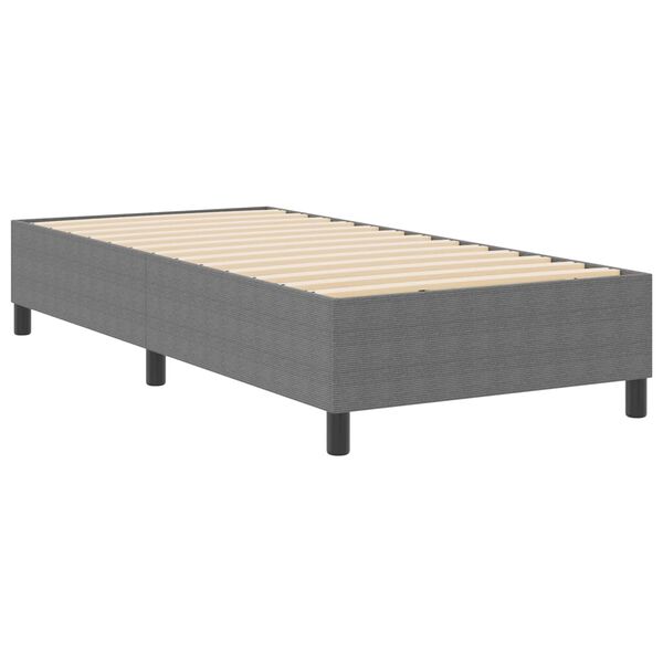 vidaXL Estrado de cama plataforma Cinzento-claro 90 x 200 cm tecido