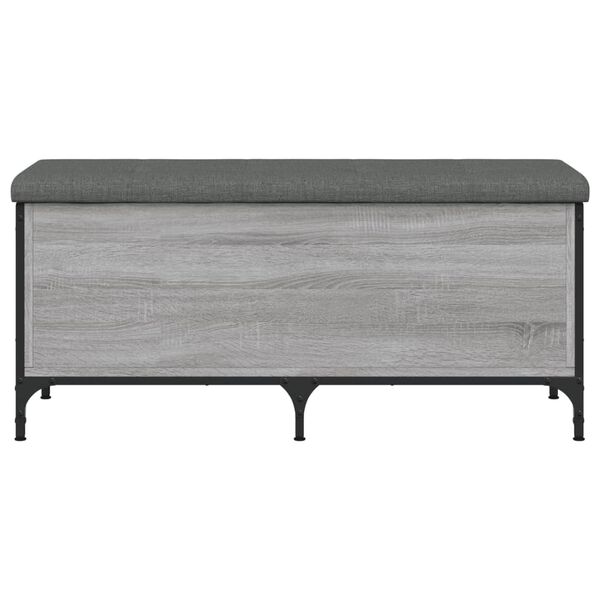 vidaXL Banco arruma&ccedil;&atilde;o 102x42x45 cm derivados madeira cinzento sonoma