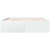 vidaXL Estrutura de cama 200x200 cm derivados de madeira branco