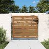 vidaXL Port&atilde;o de jardim 85x100 cm a&ccedil;o corten design quadrados