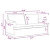 vidaXL Sof&aacute; 2 pcs Cinza Escuro 162 x 80 x 85 cm tecido