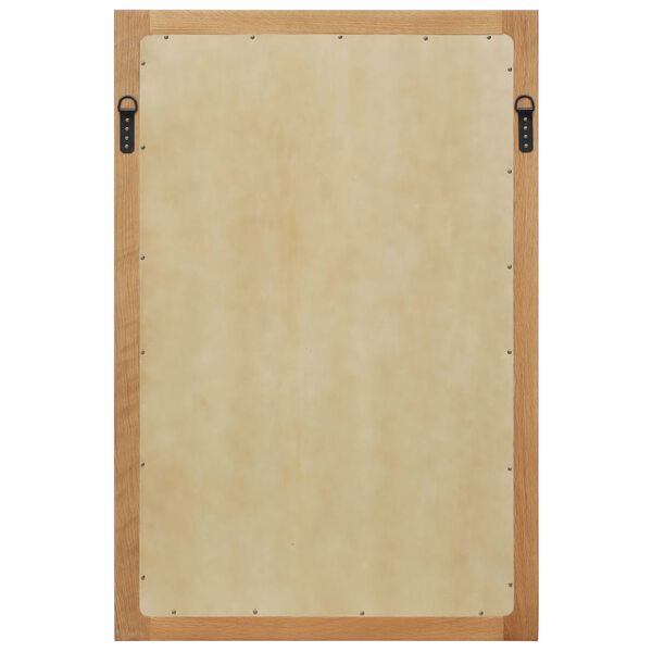 vidaXL Espelho 60x90 cm madeira de carvalho maciça