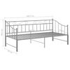 vidaXL Estrutura sof&aacute;-cama de puxar 90x200 cm metal cinzento