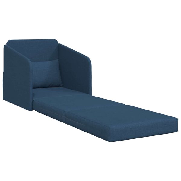 vidaXL Sof&aacute;-Cama 60cm Azul tecido