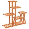 vidaXL Suporte de plantas 95x25x96 cm madeira de abeto maci&ccedil;a