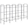 vidaXL Prateleira para 12 caixas 190x33x116 cm a&ccedil;o prateado