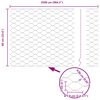 vidaXL Poste de Cerca Prateado 25 x 0,6 m (malha de 50 mm) A&ccedil;o
