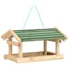 vidaXL Comedouro de p&aacute;ssaros 35x29,5x21 cm madeira maci&ccedil;a