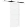 vidaXL Porta Deslizante Branco e Preto 93 x 202 cm