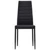 vidaXL Cadeiras de jantar 4 pcs couro artificial preto