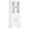 vidaXL Arm&aacute;rio alto 69,5x34x180 cm derivados de madeira branco