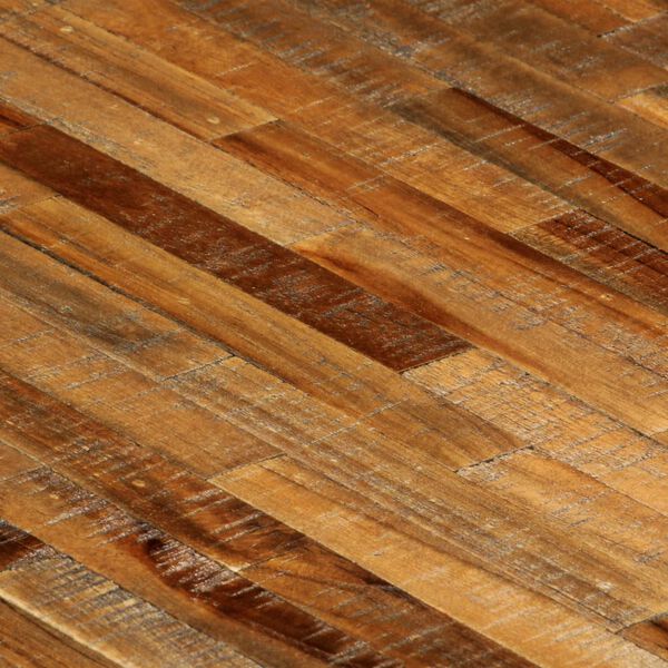 vidaXL Mesa de jantar madeira de teca recuperada e a&ccedil;o 180x90x76 cm