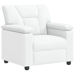 vidaXL Sof&aacute; Branco 91 x 85 x 93 cm Couro Sint&eacute;tico