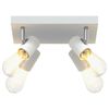 vidaXL Foco de teto com holofotes Branco 26,5 x 26 x 11,5 cm Metal