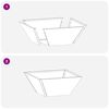 vidaXL Vaso de Jardim 5 pcs Antracite 35 x 35 x 15 cm