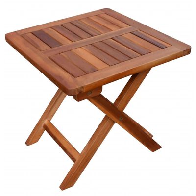 vidaXL Espreguiçadeiras com mesa 2 pcs madeira acácia maciça