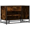 vidaXL Banco para cal&ccedil;ado carvalho fumado 80x40x53,5 cm madeira metal