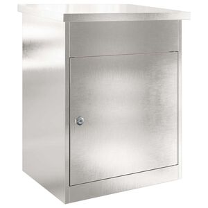 vidaXL Caixa para entrega de pacotes Prateado 47,5 x 38 x 59 cm