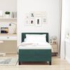 vidaXL Cama Box com colch&atilde;o Verde Escuro 190 x 90 cm Veludo