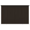 vidaXL Estore de rolo para exterior 355 (L) x 230 (A) cm castanho HDPE