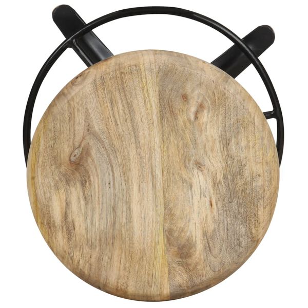 vidaXL Bancos de bar 2 pcs 52 cm madeira de mangueira maci&ccedil;a