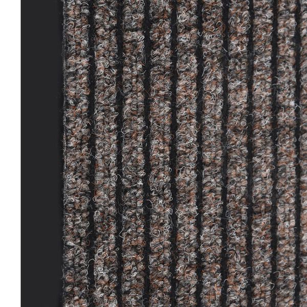 vidaXL Tapete de porta &agrave;s riscas 60x80 cm bege