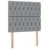 vidaXL Cama com arruma&ccedil;&atilde;o e colch&atilde;o Cinzento-claro 90 x 200 cm