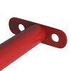 vidaXL Barras suspensas para crian&ccedil;as 3 pcs 125 cm a&ccedil;o vermelho