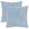 vidaXL Capa almofada 2 unid. HEERLEN Azul-Claro 35 x 35 cm