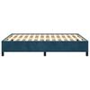 vidaXL Estrutura de cama sem colch&atilde;o 140x190 cm veludo azul-escuro