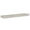 vidaXL Prateleiras de parede 2 pcs 40x9x3 cm cinzento cimento