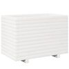 vidaXL Vaso/floreira de jardim 70x40x49,5 cm pinho maci&ccedil;o branco