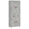 vidaXL Arm&aacute;rio alto 69,5x34x180 cm derivados de madeira cinza cimento