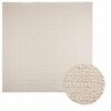 vidaXL Tapete ZIZUR creme 240x240cm aspeto de juta interior e exterior