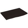 vidaXL Prateleira de parede 60x40x2cm carvalho tratado castanho-escuro