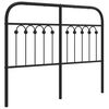 vidaXL Cabeceira de substitui&ccedil;&atilde;o 120 cm metal preto