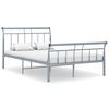 vidaXL Estrutura de cama 120x200 cm metal cinzento